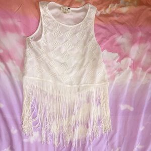 Crop top with frills